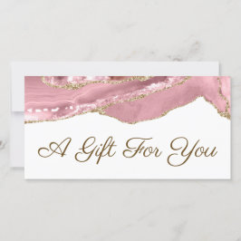 roze blush agate gift