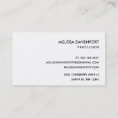 Roze Blush Agate met Gold Ribbon Elegant Visitekaartje (Achterkant)