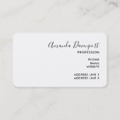 Roze Blush Agate met Gold Ribbon Elegant Visitekaartje (Achterkant)