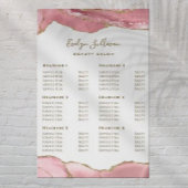 Roze Blush Agate Price List Poster
