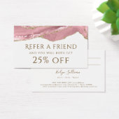 Roze blush Agate Reference Kaart (Bureau)