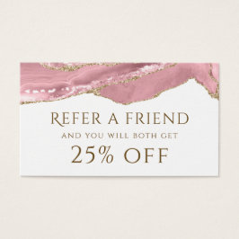 Roze blush Agate Reference Kaart