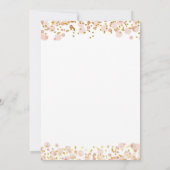 Roze Blush ballon Het is een meisje Baby shower Kaart (Achterkant)