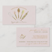 Roze Blush banketbakkerij voor gebak Visitekaartje (Voorkant / Achterkant)