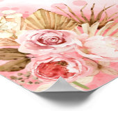 Roze Blush Bat Mitzvah Welkomstbord Schuimbord Poster (Hoek)