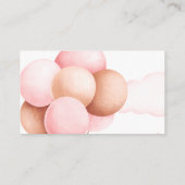 Roze Blush Beer Waterverf Luierkaartje Raffle Informatiekaartje (Achterkant)