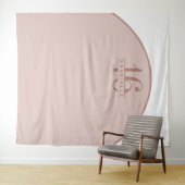 Roze Blush Birthday Custom Arch Backdrop Wandkleed (In Situ (horizontaal))