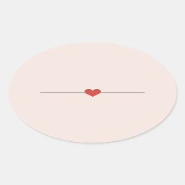 Roze blush blancobepaling ovale sticker