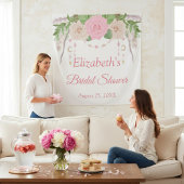 Roze Blush Bloem Boho Chic Bruidsfeest Tapijt Wandkleed