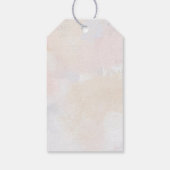 Roze Blush Bloemachtige Sweet 16 Dank je Cadeaulabel (Achterkant)