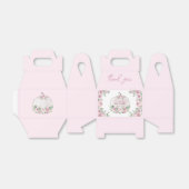 Roze Blush Bloemen Pompoen Baby shower Dank u Bedankdoosjes (Uitgevouwen)