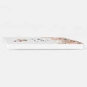 Roze Blush Bloemengewei Monogram Bruiloft Gastenboek (Rug)