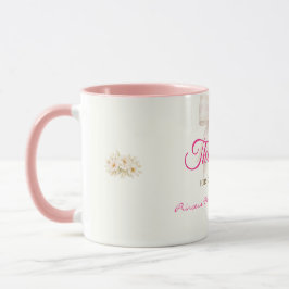 Roze Blush Boog Prinses Lint Bedankt Koffiemok Mok