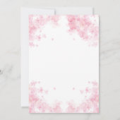 Roze Blush Botanische Bloemen Moederdag Brunch Kaart (Achterkant)