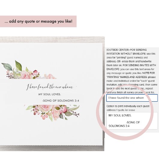 Roze, Blush, Bourgondische bloemenbruiloft scheure All In One Uitnodiging