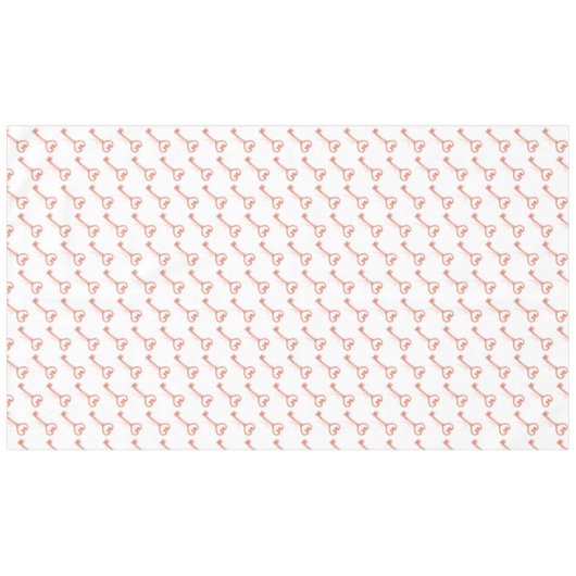 Roze Blush Bridal Key Tafelkleed (Voorkant (Horizontaal))