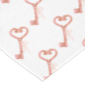 Roze Blush Bridal Key Tafelkleed (Gekanteld)