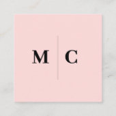 Roze Blush bruiloft foto delen met QR-code Informatiekaartje (Achterkant)