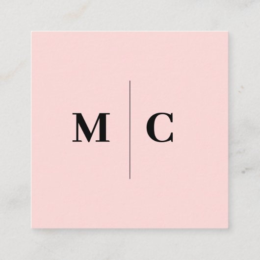 Roze Blush bruiloft foto delen met QR-code Informatiekaartje (Achterkant)