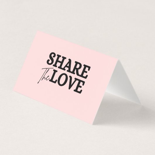 Roze Blush bruiloft foto delen met QR-code Kaart (Achterkant)