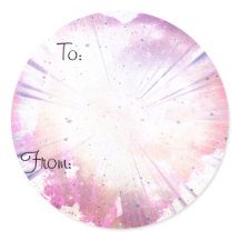 Roze Blush Cadeaubijslabel