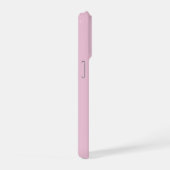 Roze blush champagne aangepaste moderne dachsund iPhone hoesje (Rechterkant)