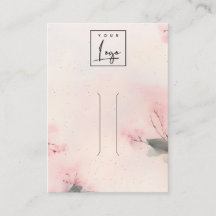 Roze Blush Cherry Blossom Logo Hairclip Display