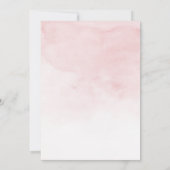 Roze blush Coquette Bow Baby shower Meisje Kaart (Achterkant)