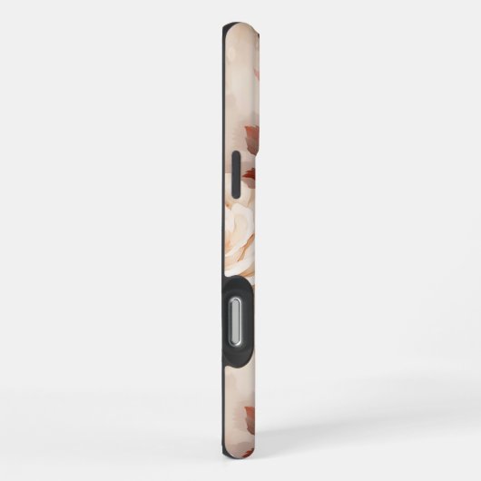  Roze Blush Cream Bloemen iPhone Hoesje (Rechterkant)