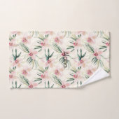 Roze Blush Cream Orchidee Bloem Bad Handdoek (Handdoek)