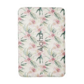 Roze Blush Cream Orchidee Bloem Badmat (Voorkant Verticaal)