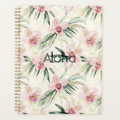 Roze Blush Cream Orchidee Bloem Planner (Voorkant)
