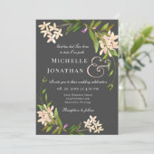 Roze Blush Elegant Garden Floral Christelijk bruil Kaart (Staand voorkant)