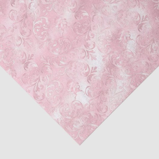 Roze Blush Elegant Glam Vrijgezellenfeest Tissuepapier (Detail)