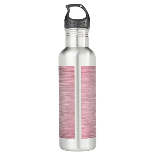 Roze Blush Elegant Lotus OM Logo Waterfles (Achterkant)