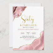 Roze Blush en Gold Sixty en Fabulous Kaart (Voorkant)