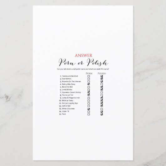 Roze Blush en Gold Vrijgezellenfeest Game PRINED (Achterkant)