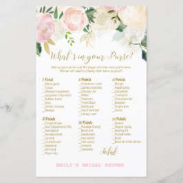 Roze Blush en Gold Vrijgezellenfeest Game PRINED