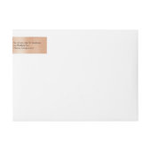Roze Blush en gouden bruiloft Adresetiketten (Voorkant)