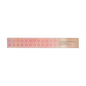 Roze Blush en gouden bruiloft Adresetiketten (Individueel)