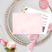 Roze, Blush en Roos Gouden Bruiloft QR Code RSVP