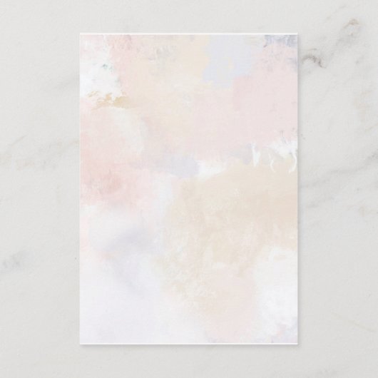 Roze Blush Floral Sweet 16 Details Enclosure Kaart (Achterkant)