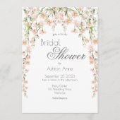 Roze Blush Floral Wildflower Vrijgezellenfeest Kaart (Voorkant)