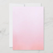 roze blush florale bridale doucheuitnodiging kaart (Achterkant)