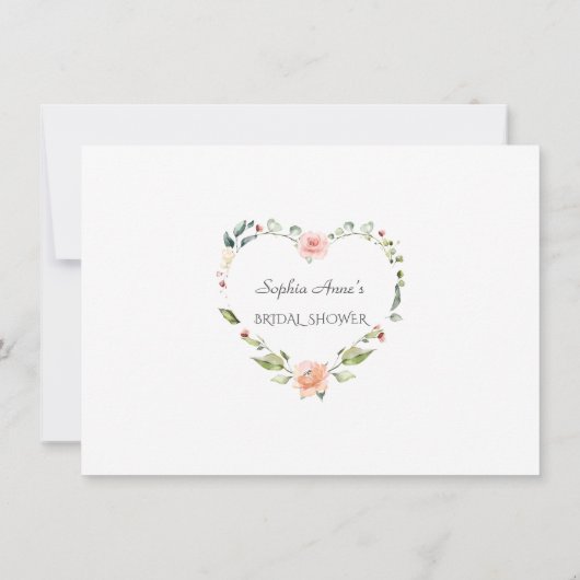 Roze Blush Flowers Gold Lijst Vrijgezellenfeest Save The Date (Achterkant)