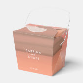 Roze Blush Gepersonaliseerde bruiloft Bedankdoosjes (Voorkant Zijde)