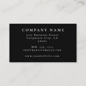 Roze Blush Girly Modern Glam Retro Visitekaartje (Achterkant)