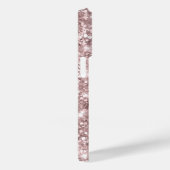 Roze Blush Glitter Glam Handtekening Case-Mate iPhone Case (Achterkant / Rechts)