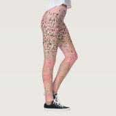 Roze Blush Glitter Marokkaanse Indiase Prinses Gla Leggings (Rechts)
