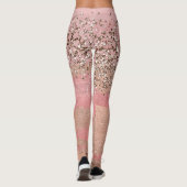 Roze Blush Glitter Marokkaanse Indiase Prinses Gla Leggings (Achterkant)